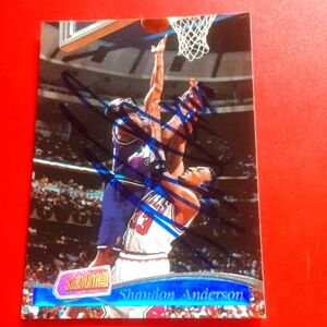 AUTOGRAPHED Shandon Anderson Utah Jazz NBA Basketball Trading Card
